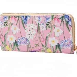 FLORAL SINGLE ZIP WALLET